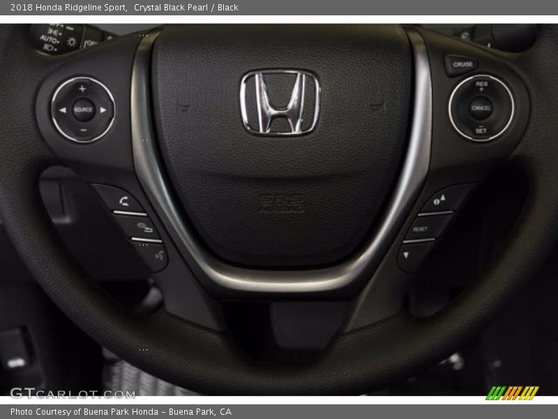 Crystal Black Pearl / Black 2018 Honda Ridgeline Sport