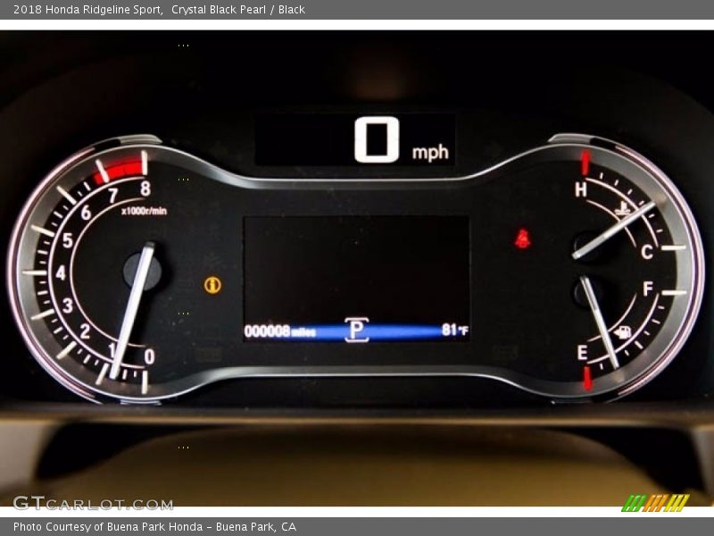 Crystal Black Pearl / Black 2018 Honda Ridgeline Sport