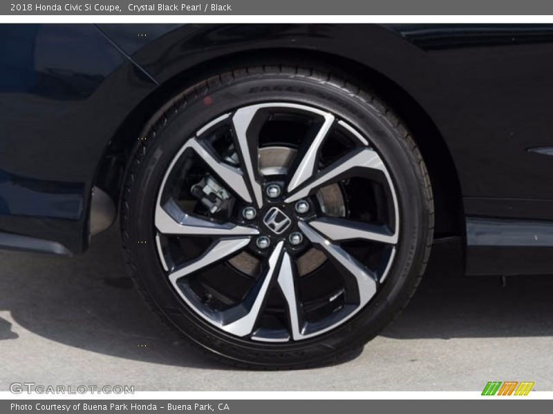 Crystal Black Pearl / Black 2018 Honda Civic Si Coupe