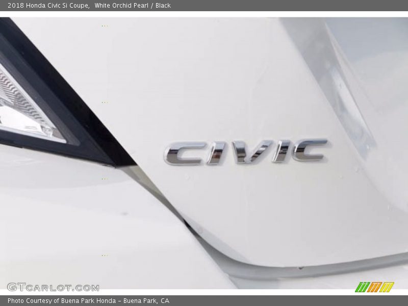 White Orchid Pearl / Black 2018 Honda Civic Si Coupe