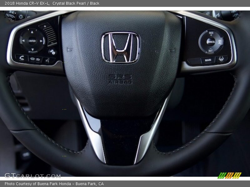 Crystal Black Pearl / Black 2018 Honda CR-V EX-L