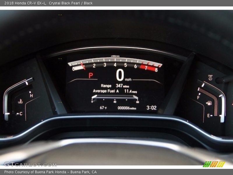 Crystal Black Pearl / Black 2018 Honda CR-V EX-L
