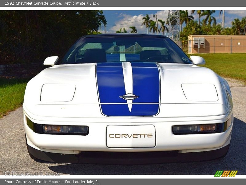 Arctic White / Black 1992 Chevrolet Corvette Coupe