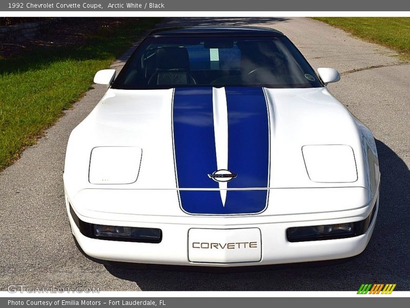 Arctic White / Black 1992 Chevrolet Corvette Coupe