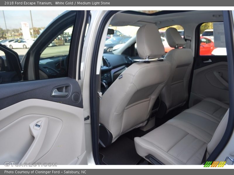 White Gold / Medium Light Stone 2018 Ford Escape Titanium