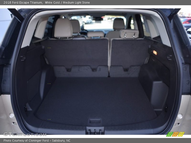 White Gold / Medium Light Stone 2018 Ford Escape Titanium