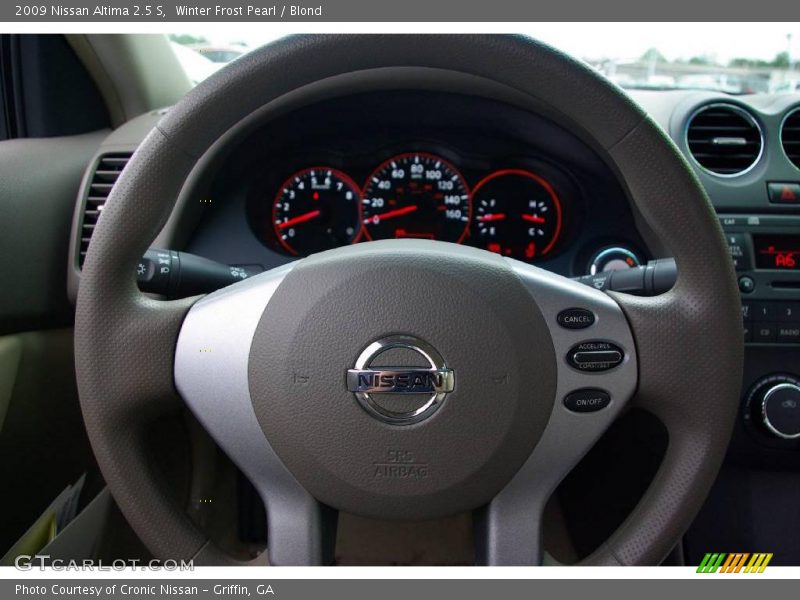Winter Frost Pearl / Blond 2009 Nissan Altima 2.5 S