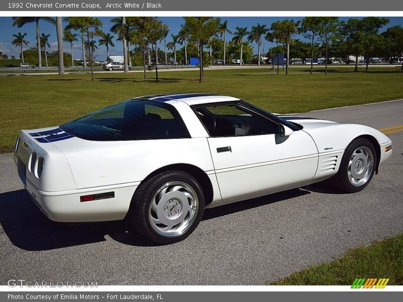 Arctic White / Black 1992 Chevrolet Corvette Coupe