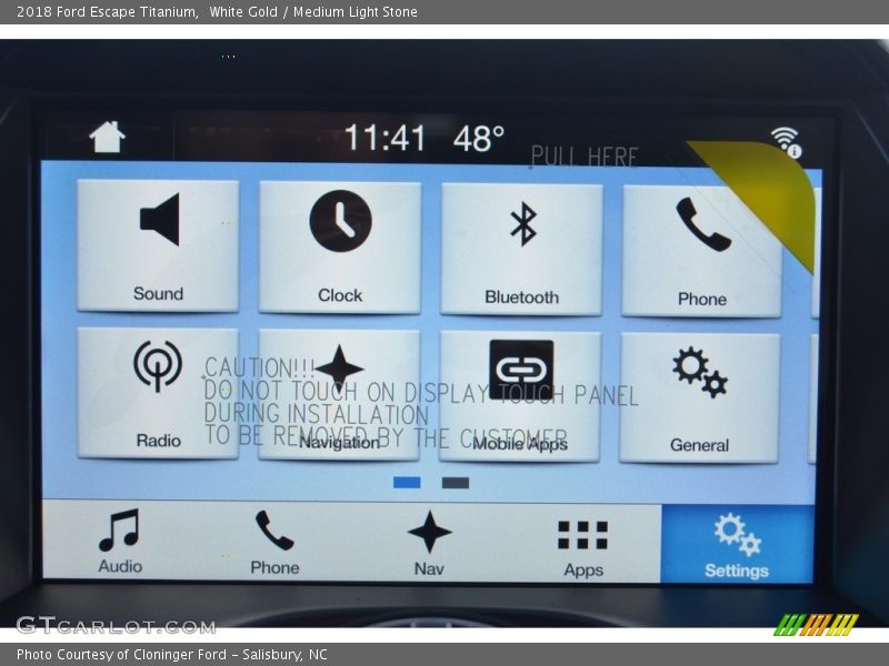 White Gold / Medium Light Stone 2018 Ford Escape Titanium
