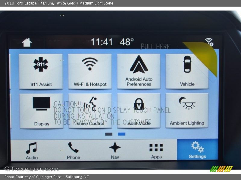 White Gold / Medium Light Stone 2018 Ford Escape Titanium