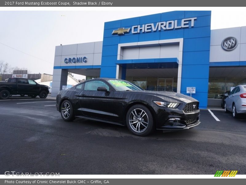 Shadow Black / Ebony 2017 Ford Mustang Ecoboost Coupe