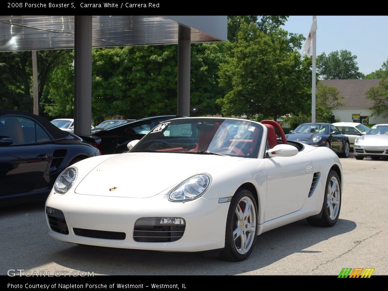 Carrara White / Carrera Red 2008 Porsche Boxster S