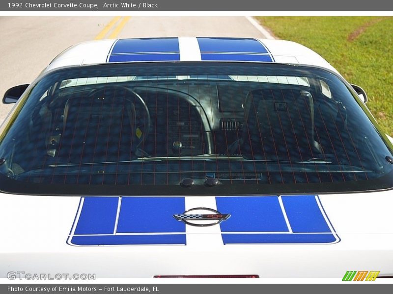 Arctic White / Black 1992 Chevrolet Corvette Coupe