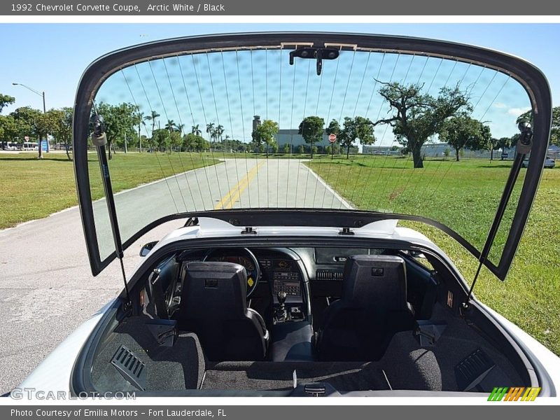 Arctic White / Black 1992 Chevrolet Corvette Coupe