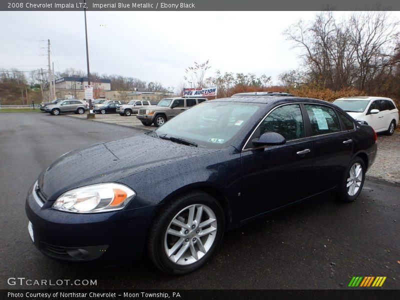 Imperial Blue Metallic / Ebony Black 2008 Chevrolet Impala LTZ