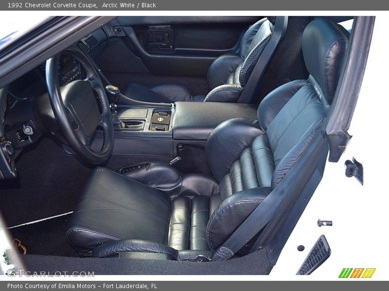 Arctic White / Black 1992 Chevrolet Corvette Coupe
