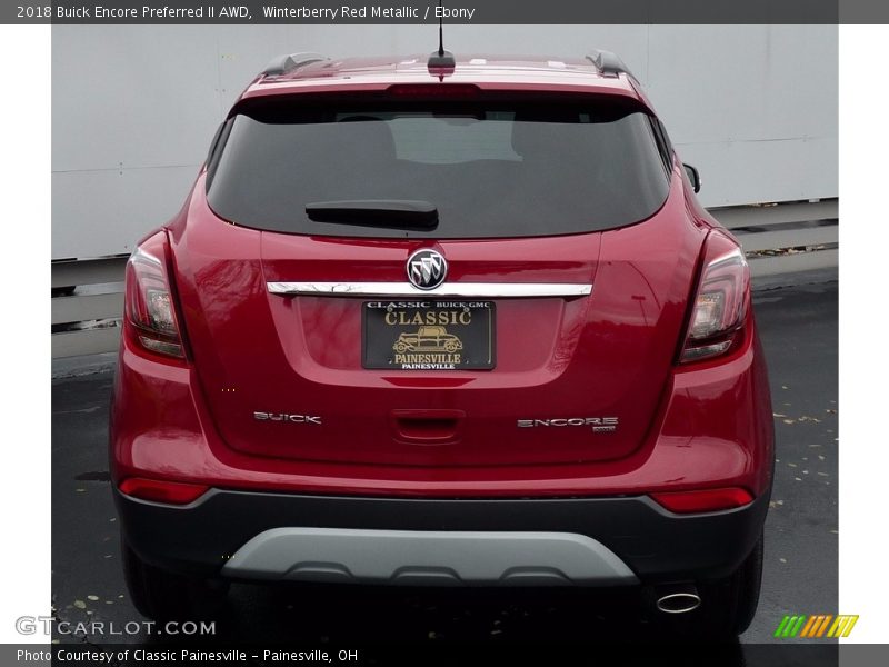 Winterberry Red Metallic / Ebony 2018 Buick Encore Preferred II AWD