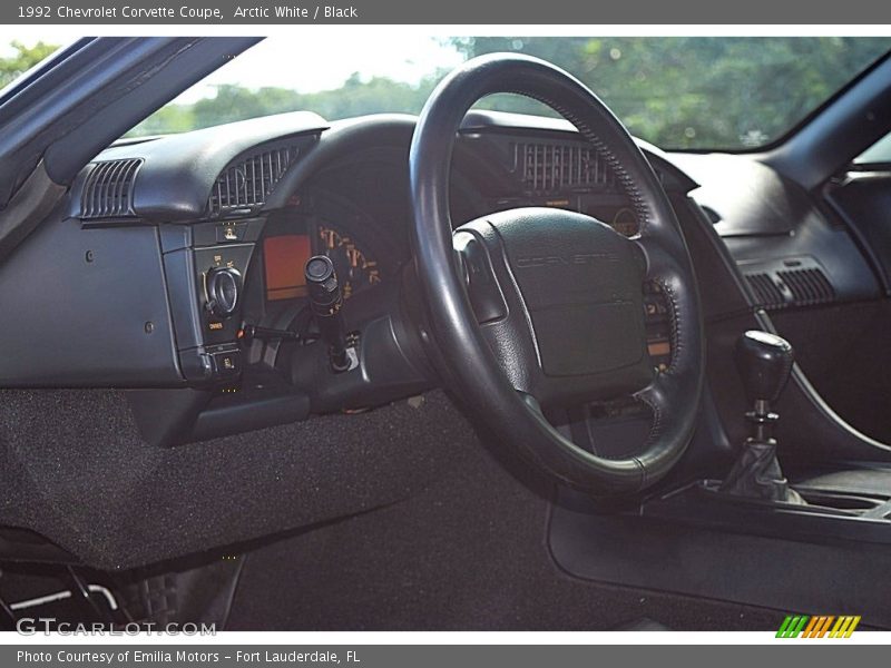 Arctic White / Black 1992 Chevrolet Corvette Coupe