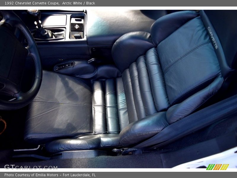 Arctic White / Black 1992 Chevrolet Corvette Coupe