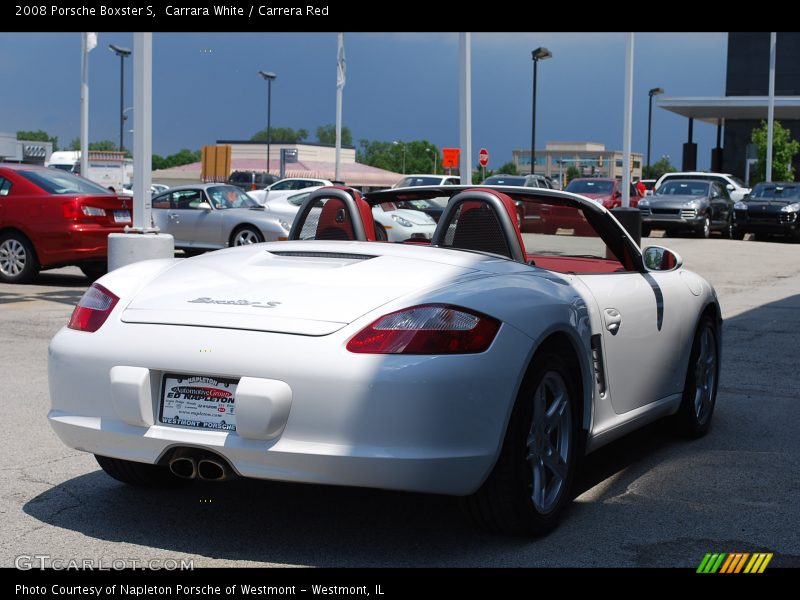 Carrara White / Carrera Red 2008 Porsche Boxster S
