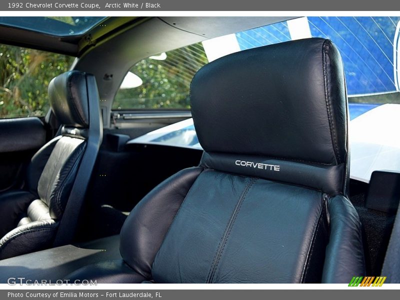 Arctic White / Black 1992 Chevrolet Corvette Coupe