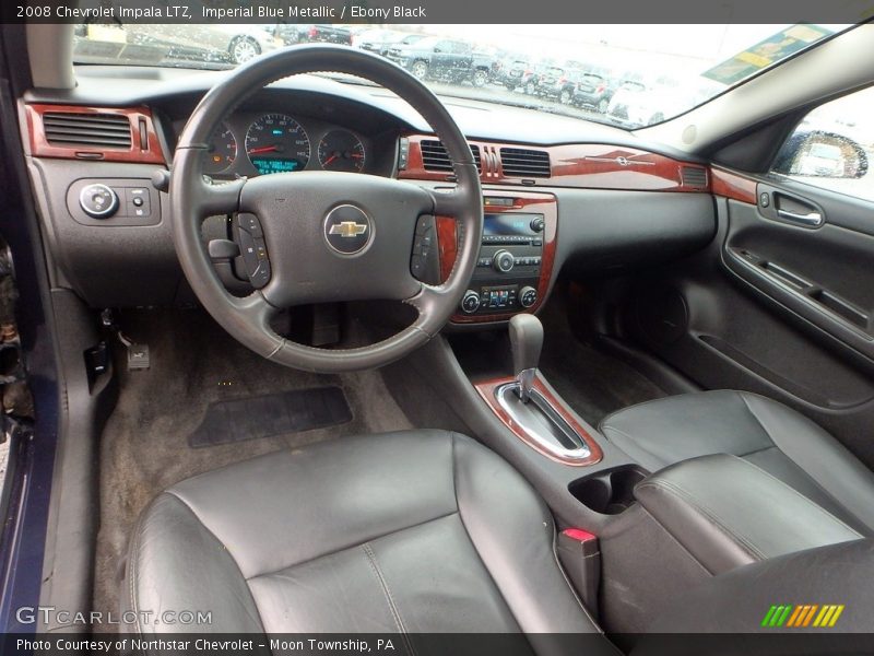 Imperial Blue Metallic / Ebony Black 2008 Chevrolet Impala LTZ