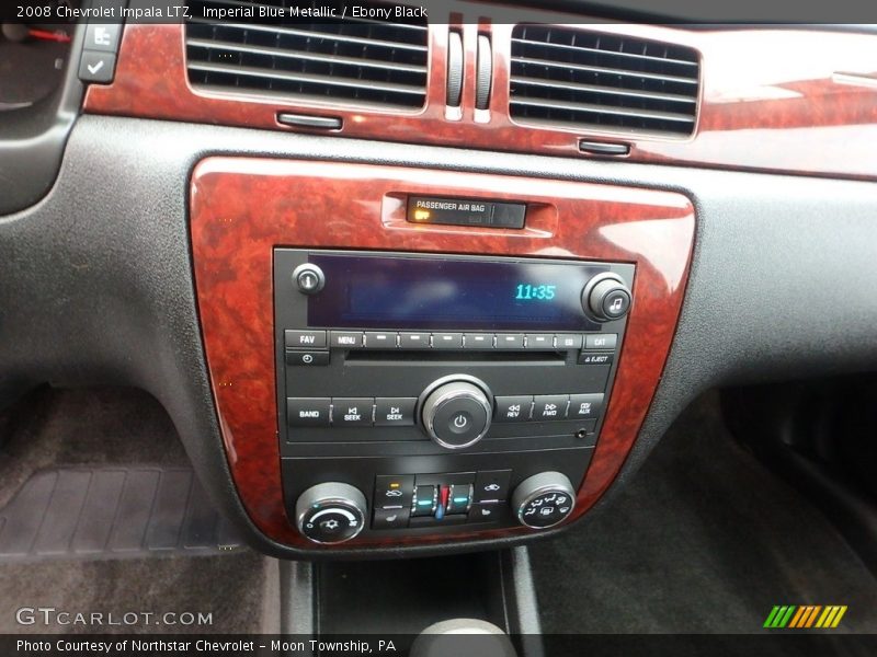 Imperial Blue Metallic / Ebony Black 2008 Chevrolet Impala LTZ