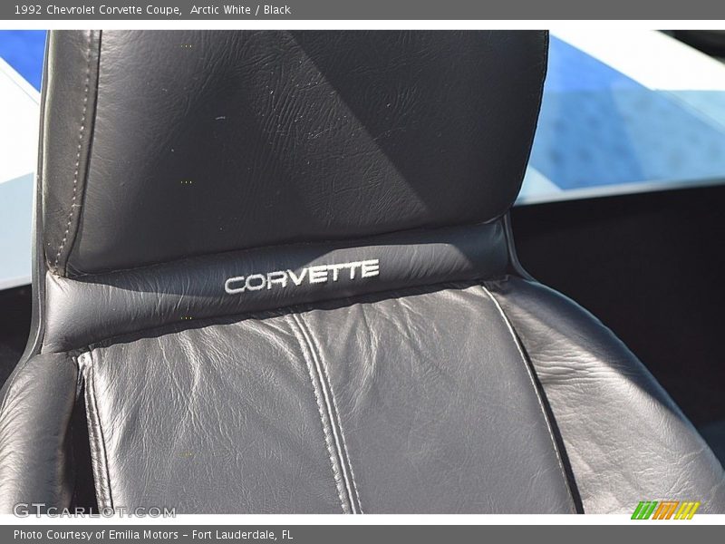 Arctic White / Black 1992 Chevrolet Corvette Coupe