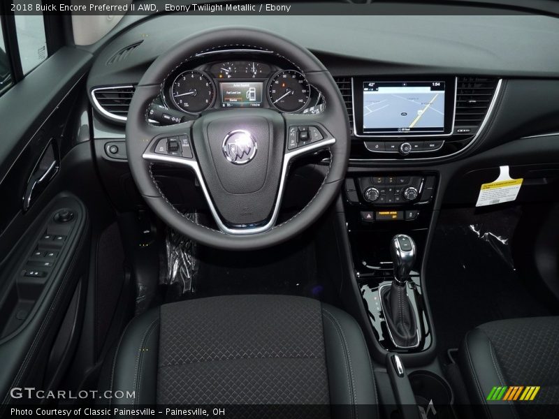 Ebony Twilight Metallic / Ebony 2018 Buick Encore Preferred II AWD