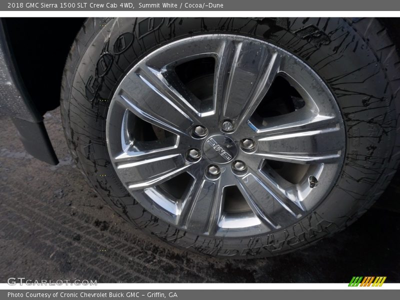 Summit White / Cocoa/­Dune 2018 GMC Sierra 1500 SLT Crew Cab 4WD