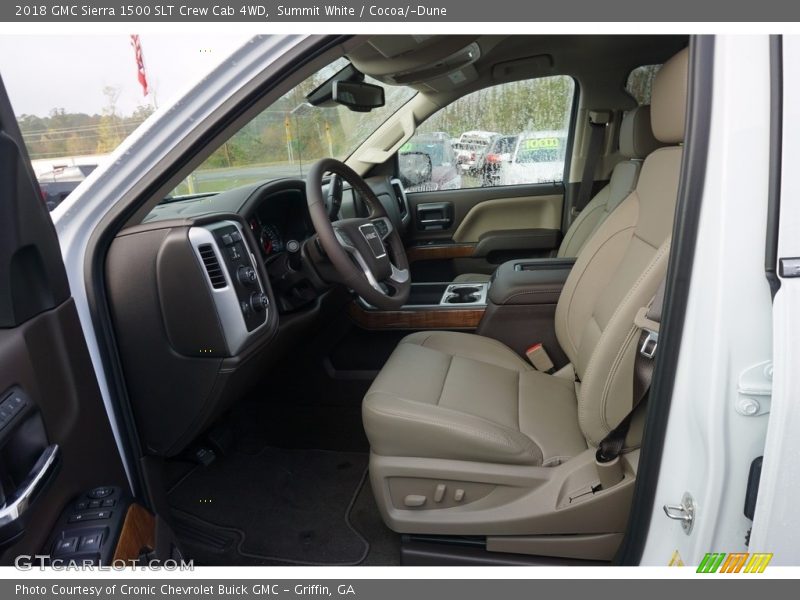 Summit White / Cocoa/­Dune 2018 GMC Sierra 1500 SLT Crew Cab 4WD