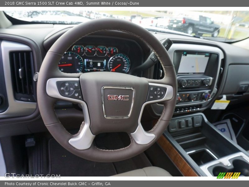 Summit White / Cocoa/­Dune 2018 GMC Sierra 1500 SLT Crew Cab 4WD