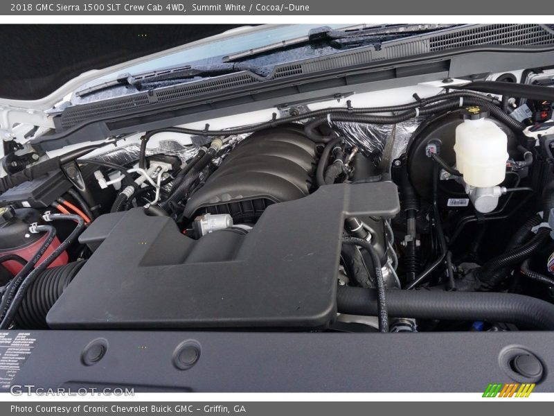 Summit White / Cocoa/­Dune 2018 GMC Sierra 1500 SLT Crew Cab 4WD