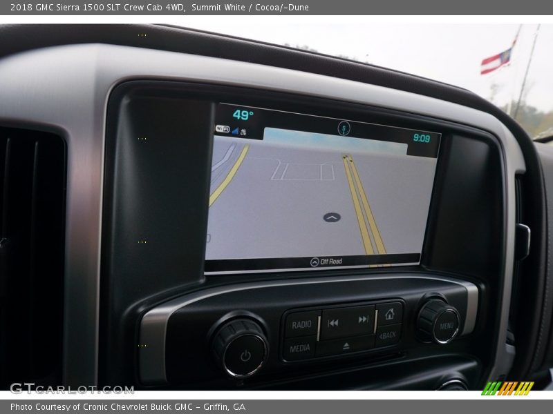 Summit White / Cocoa/­Dune 2018 GMC Sierra 1500 SLT Crew Cab 4WD