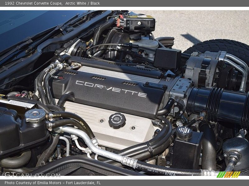 Arctic White / Black 1992 Chevrolet Corvette Coupe
