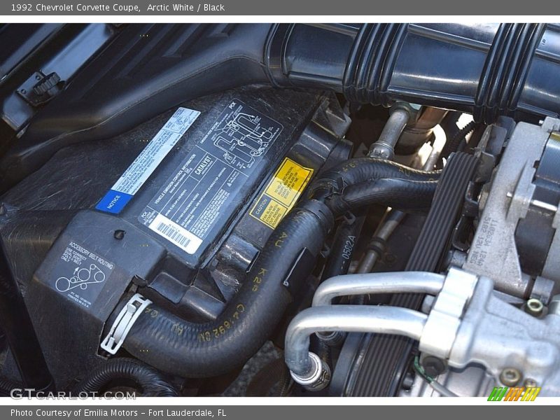 Arctic White / Black 1992 Chevrolet Corvette Coupe