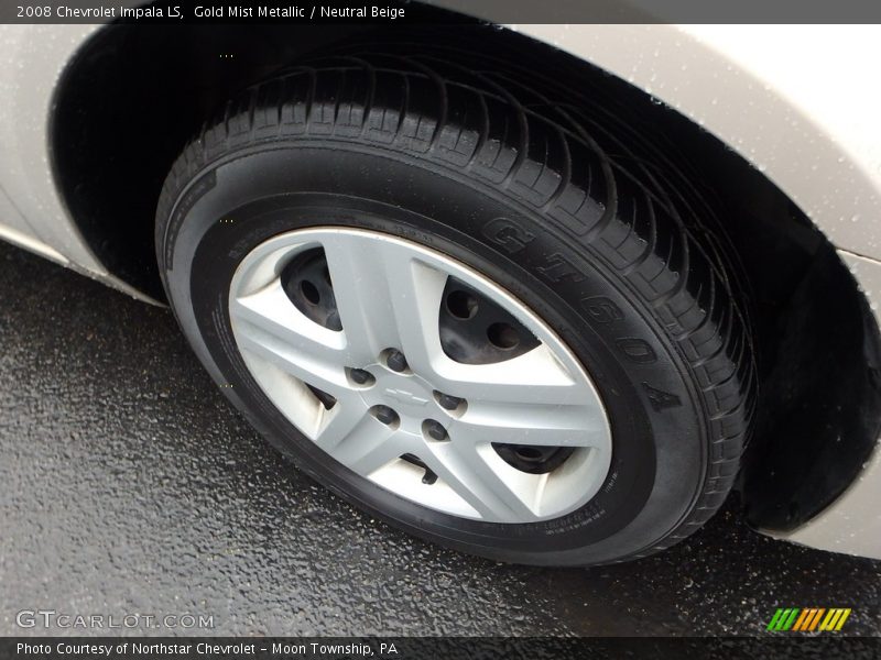 Gold Mist Metallic / Neutral Beige 2008 Chevrolet Impala LS