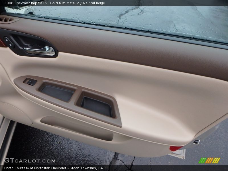 Gold Mist Metallic / Neutral Beige 2008 Chevrolet Impala LS