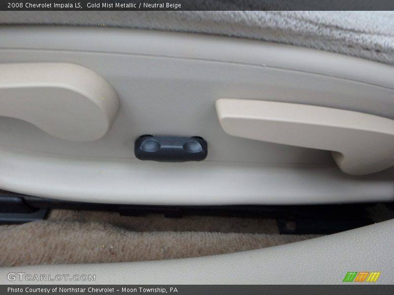 Gold Mist Metallic / Neutral Beige 2008 Chevrolet Impala LS