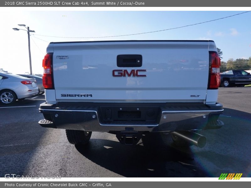 Summit White / Cocoa/­Dune 2018 GMC Sierra 2500HD SLT Crew Cab 4x4