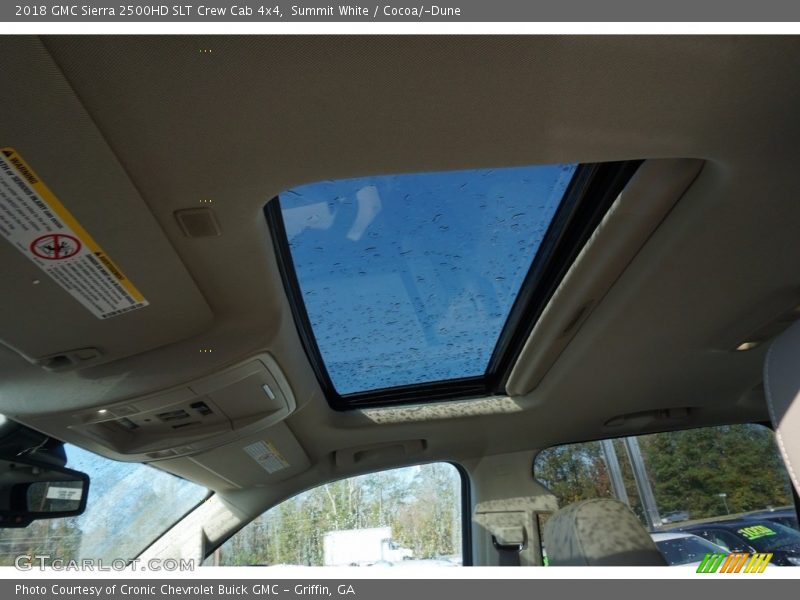 Summit White / Cocoa/­Dune 2018 GMC Sierra 2500HD SLT Crew Cab 4x4