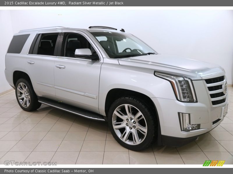 Radiant Silver Metallic / Jet Black 2015 Cadillac Escalade Luxury 4WD