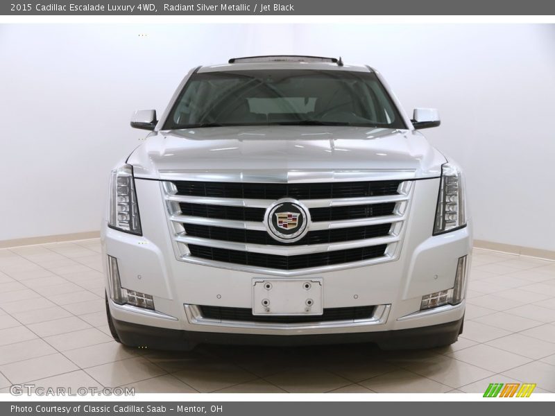 Radiant Silver Metallic / Jet Black 2015 Cadillac Escalade Luxury 4WD