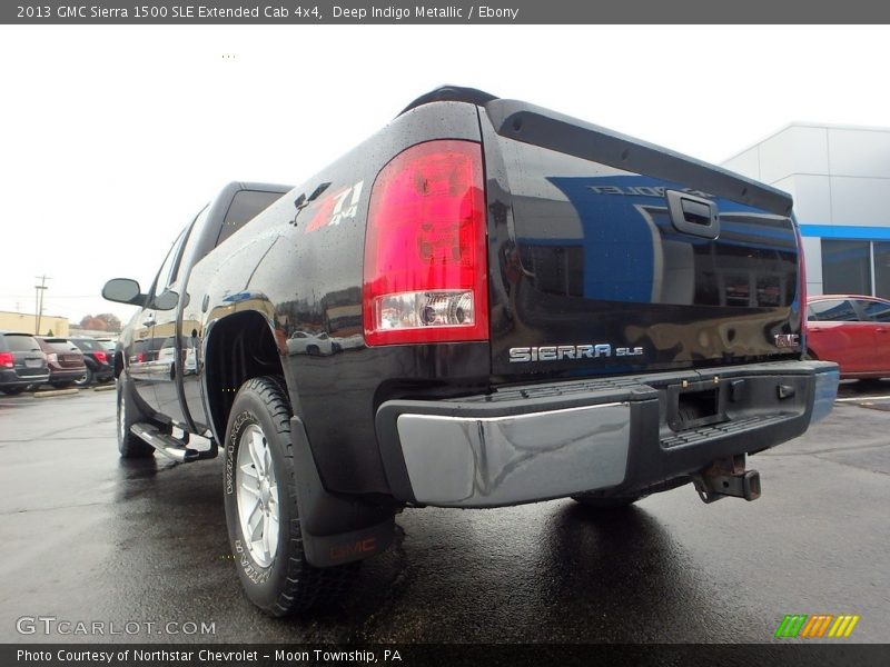 Deep Indigo Metallic / Ebony 2013 GMC Sierra 1500 SLE Extended Cab 4x4