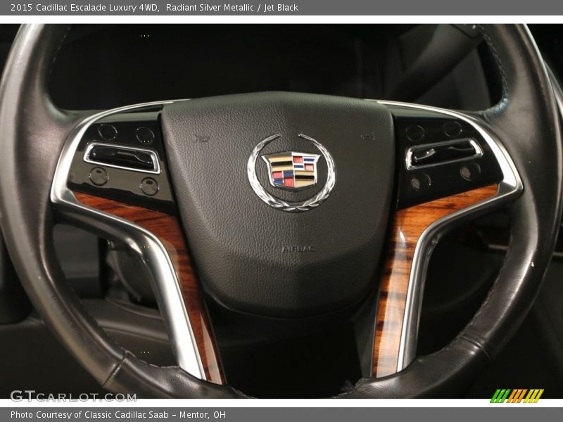 Radiant Silver Metallic / Jet Black 2015 Cadillac Escalade Luxury 4WD