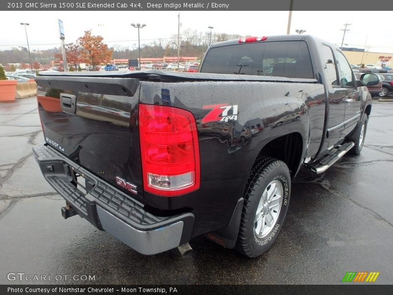 Deep Indigo Metallic / Ebony 2013 GMC Sierra 1500 SLE Extended Cab 4x4
