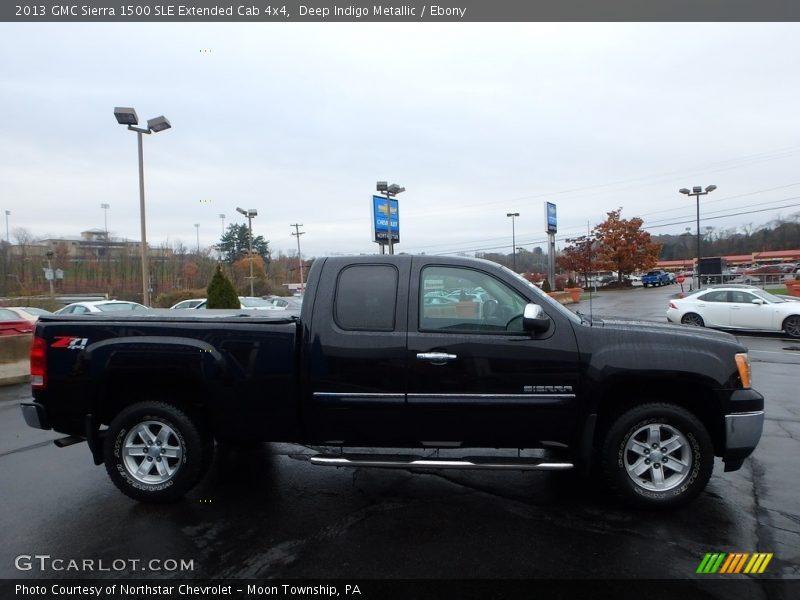 Deep Indigo Metallic / Ebony 2013 GMC Sierra 1500 SLE Extended Cab 4x4