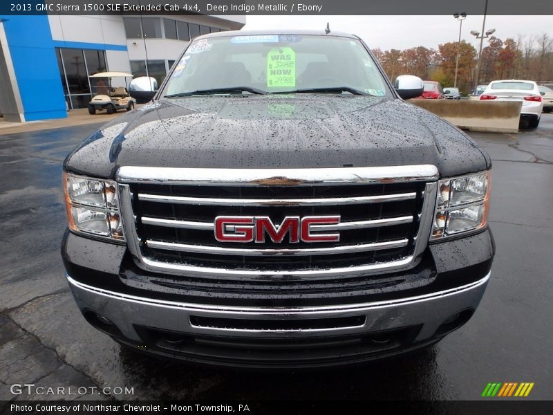 Deep Indigo Metallic / Ebony 2013 GMC Sierra 1500 SLE Extended Cab 4x4