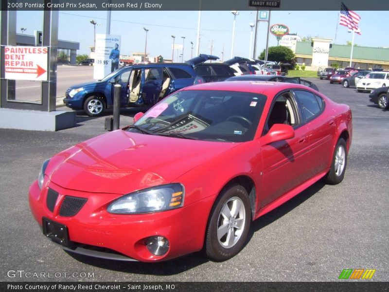 Crimson Red / Ebony 2008 Pontiac Grand Prix Sedan