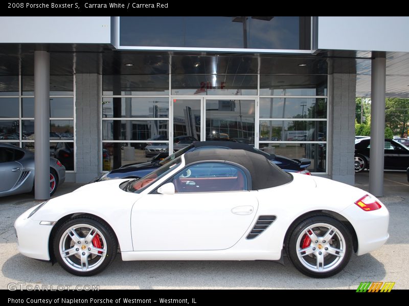 Carrara White / Carrera Red 2008 Porsche Boxster S